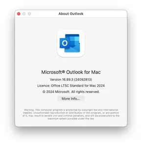 Microsoft Outlook for Mac 2024 LTSC Standard v16.89.3 VL Multilingual