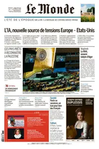 Le Monde du Dimanche 3 et Lundi 4 Août 2025