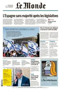 Le Monde du Mardi 25 Juillet 2023