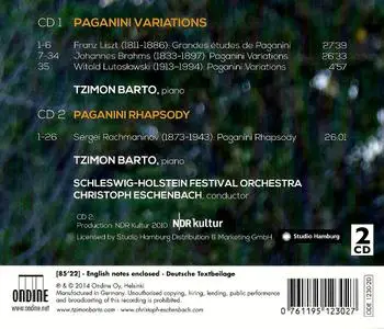 Tzimon Barto - Paganini Variations: Liszt, Brahms, Lutoslawski, Rachmaninov (2014) (Repost)