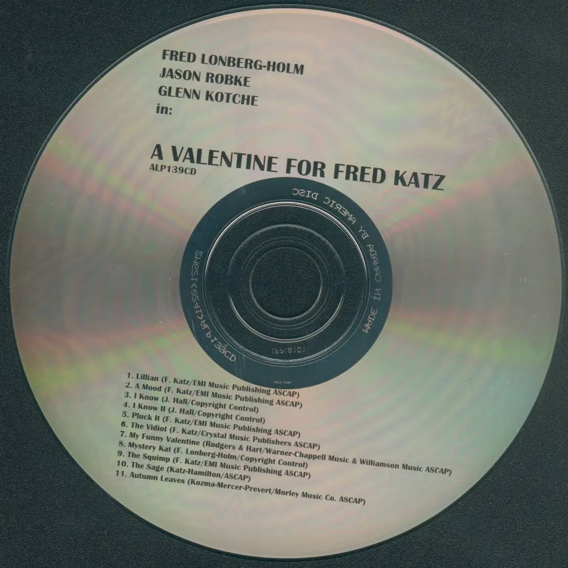Fred Lonberg-Holm - A Valentine For Fred Katz (2002) {Atavistic ALP139CD}