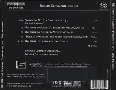 Robert Schumann - Dausgaard, Swedish Chamber Orch. - Symphony No. 1 & Overtures (2007) {Hybrid-SACD // EAC Rip}