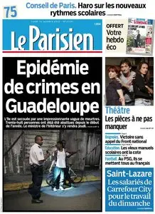 Le Parisien + Journal de Paris + Magazine Economie du Lundi 14 Octobe 2013