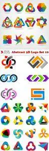 Vectors - Abstract 3D Logo Set 10