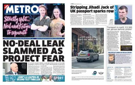 Metro UK – August 19, 2019