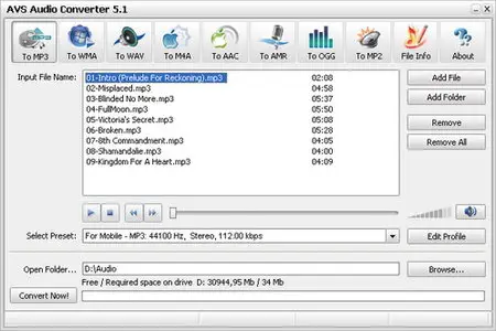 AVS Audio Converter 5.1.1.380 Portable