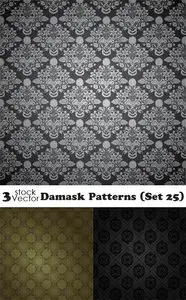 Vectors - Damask Patterns (Set 25)