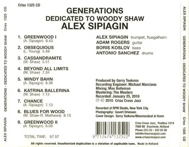 Alex Sipiagin - Generations: Dedicated To Woody Shaw (2010)