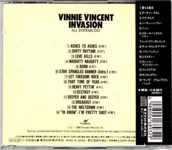 Vinnie Vincent Invasion - All Systems Go (1988) {1993, Japanese Reissue}