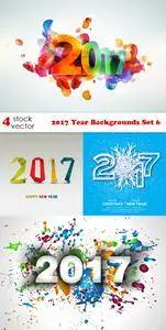 Vectors - 2017 Year Backgrounds Set 6