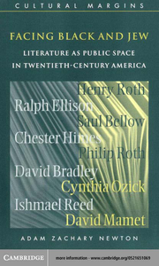 Facing Black and Jew: Literature as Public Space in Twentieth-Century America (Cultural Margins) [Repost]