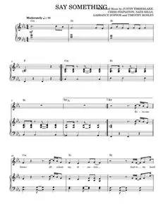 Say Something (feat. Chris Stapleton) - Chris Stapleton, Justin Timberlake, Justin Timberlake feat. (Piano-Vocal-Guitar)