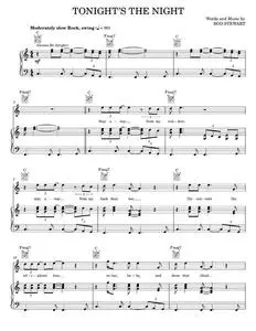 Tonight's The Night (Gonna Be Alright) - Janet Jackson, Rod Stewart (Piano-Vocal-Guitar)