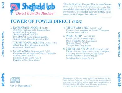 Tower Of Power - Direct (1981) {Sheffield Lab Recording}