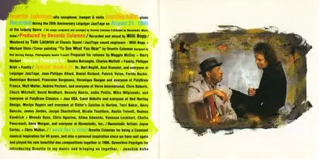 Ornette Coleman and Joachim Kuhn - Colors (1996) {Verve 314 537 789-2}