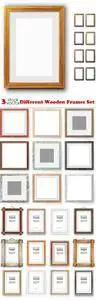 Vectors - Different Wooden Frames Set