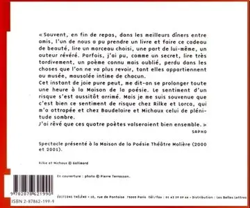 Sapho lit Baudelaire, Rilke, Lorca et Monsieur Plume