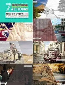 GraphicRiver 7 Professional Pure Sketch Photoshop Action Pack