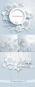 Snowflakes Backgrounds Vector 2