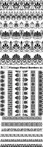 Vectors - Vintage Floral Borders 21