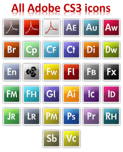 All Adobe CS3 icons