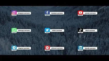 Social Media Lower Thirds For After Effects 36709708