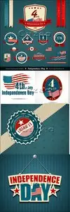 Vector - Independent day of USA turquoise