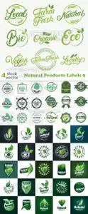 Vectors - Natural Products Labels 9