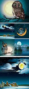 Vector - Night animals