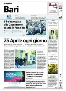 la Repubblica Bari – 26 aprile 2019