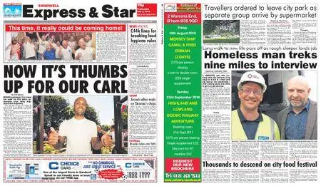 Express and Star Sandwell Edition – July 04, 2018