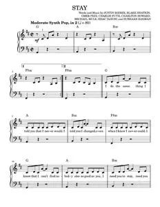 Stay - The Kid LAROI (Easy Piano)