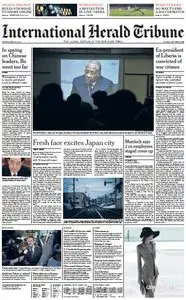 International Herald Tribune from Friday, 27. April 2012