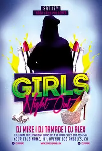 Girls Night Out Flyer Template