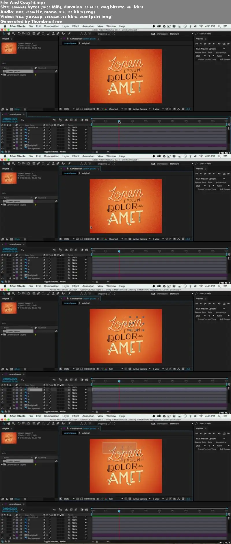 Hand Lettering In Motion