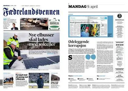Fædrelandsvennen – 09. april 2018