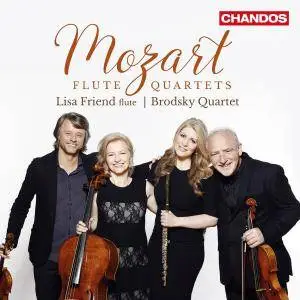 Lisa Friend & Brodsky Quartet - Mozart: Flute Quartets (2017)