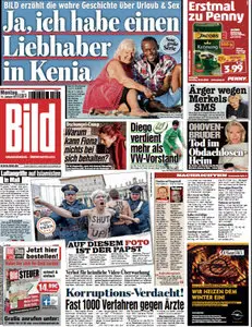 Bild Zeitung vom 14 Januar2013