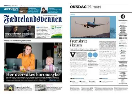 Fædrelandsvennen – 25. mars 2020