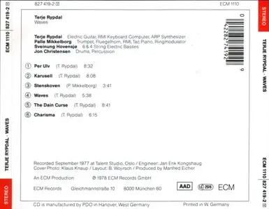Terje Rypdal - Waves (1978) {ECM 1110}