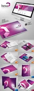 GraphicRiver Hexa Creative Corporate Identity Catalog v8