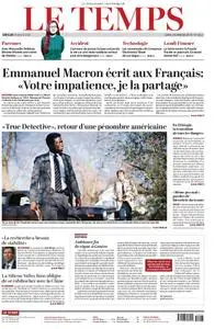 Le Temps - 14 janvier 2019