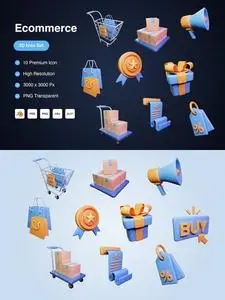 Ecommerce 3D Icons