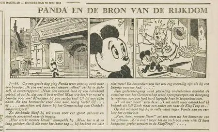 Kranten Strips 00 Panda V084 Panda En De Bron Van Rijkdom Leidsch Dagblad 1965