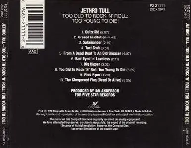 Jethro Tull - Too Old To Rock 'N' Roll: Too Young To Die! (1976)