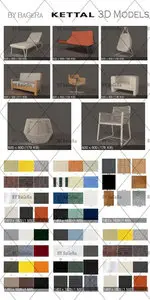 Kettal Furnitures 3D Models collection