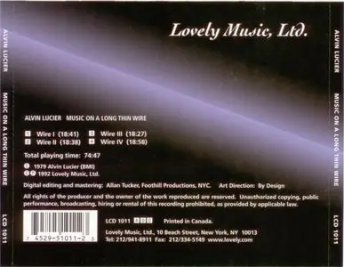 Alvin Lucier - Music on a Long Thin Wire (1992)