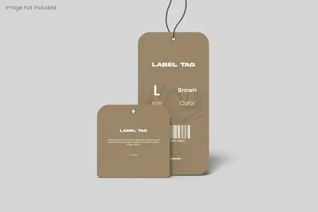 Psd label tag mockup 85009329