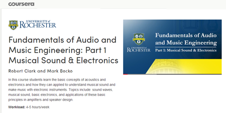 Coursera - Fundamentals of Audio and Music Engineering: Part 1 Musical Sound & Electronics (2013)