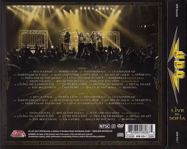 U.D.O. - Live In Sofia (2012) [DVD + 2CD]